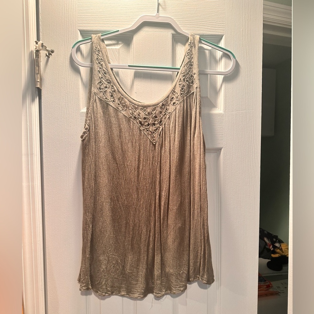 Green tank top